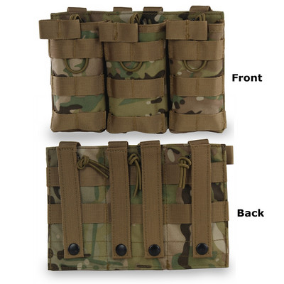 1000D nailonist Hunting Molle ajakirja kott, ühe-/kahe-/kolmekordne M4 5,56 magekott Molle raadiosaatja kott