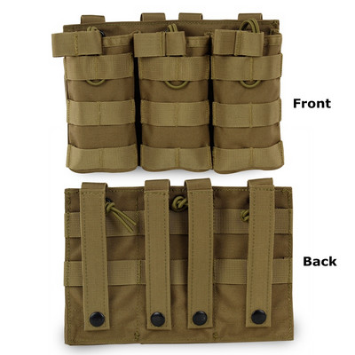 1000D nailonist Hunting Molle ajakirja kott, ühe-/kahe-/kolmekordne M4 5,56 magekott Molle raadiosaatja kott