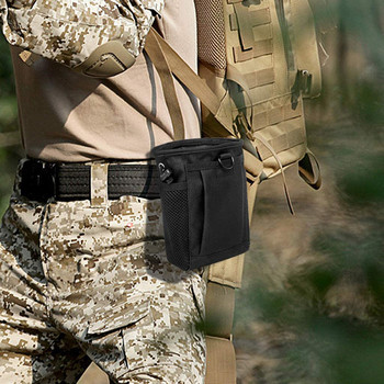 Τσάντα Dump Magazine Tactical Molle Drawstring Ρυθμιζόμενη στρατιωτική ζώνη χρησιμότητας Fanny Hip Holster Τσάντα εξωτερικής θήκης πυρομαχικών