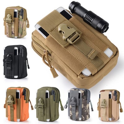 Tactical Molle EDC Pouch Compact 1000D višenamjenska uslužna torbica za pojas oko struka s futrolom za mobilni telefon