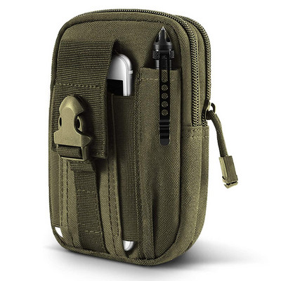 Tactical Molle EDC maišelis, kompaktiškas 1000D daugiafunkcis prietaisų diržo juosmens krepšys su mobiliojo telefono dėklu