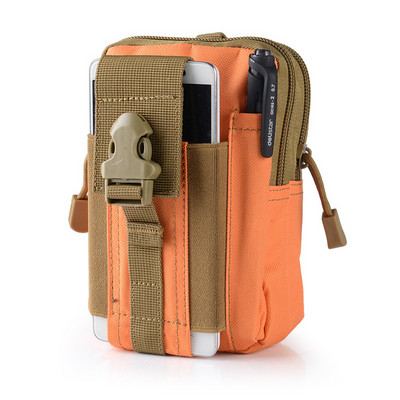 Tactical Molle EDC maišelis, kompaktiškas 1000D daugiafunkcis prietaisų diržo juosmens krepšys su mobiliojo telefono dėklu