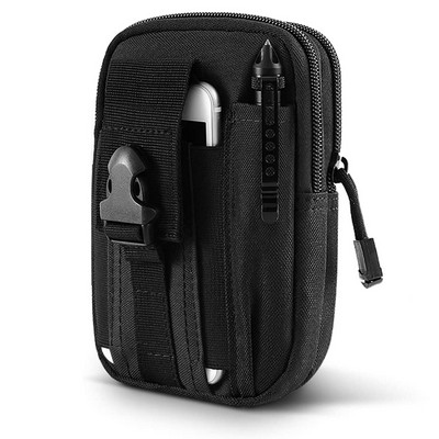 Tactical Molle EDC maišelis, kompaktiškas 1000D daugiafunkcis prietaisų diržo juosmens krepšys su mobiliojo telefono dėklu