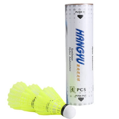 4 db/Box Led puha parafa nylon tollaslabda éjszakai játékban