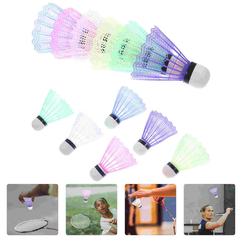 WINOMO 12 vnt nailoniniai šaudyklų treniruokliai plastikinis badmintonas, pasižymintis dideliu stabilumu ir ilgaamžiškumu, skirtas sportui lauke