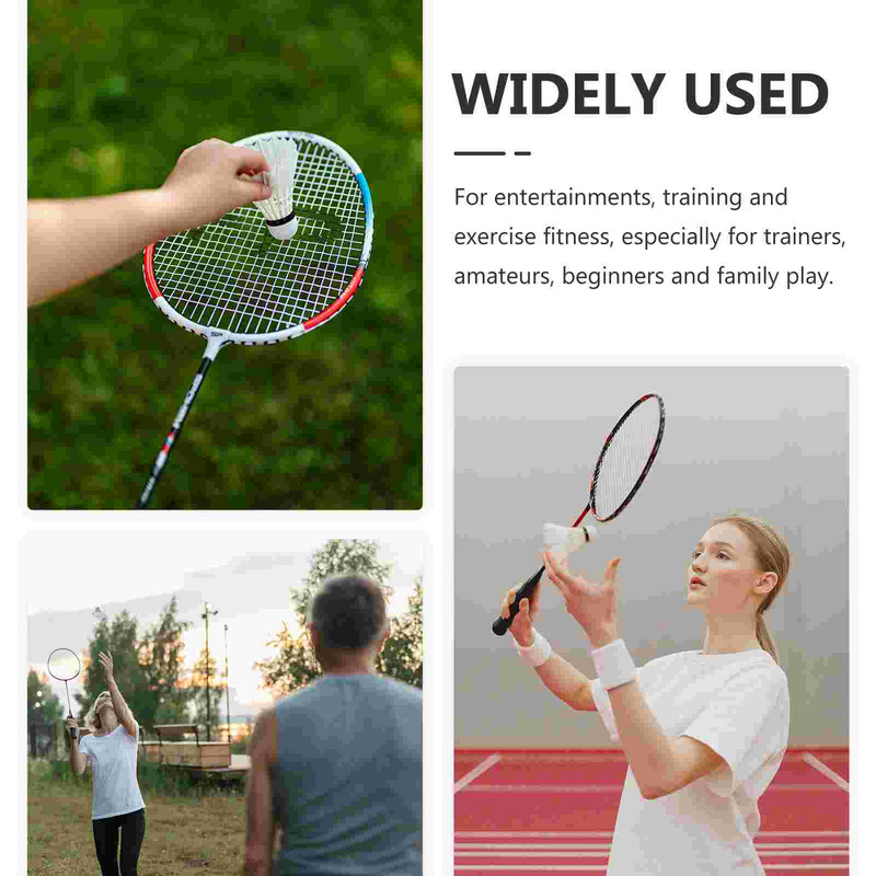 WINOMO 12 vnt nailoniniai šaudyklų treniruokliai plastikinis badmintonas, pasižymintis dideliu stabilumu ir ilgaamžiškumu, skirtas sportui lauke