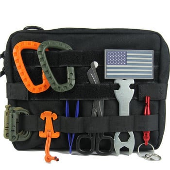 Tactical Molle Pouch Military Medical EDC EMT Bag First Aid Emergency Pack 1000D Nylon Hunting Belt Belt Bags, Αδιάβροχες