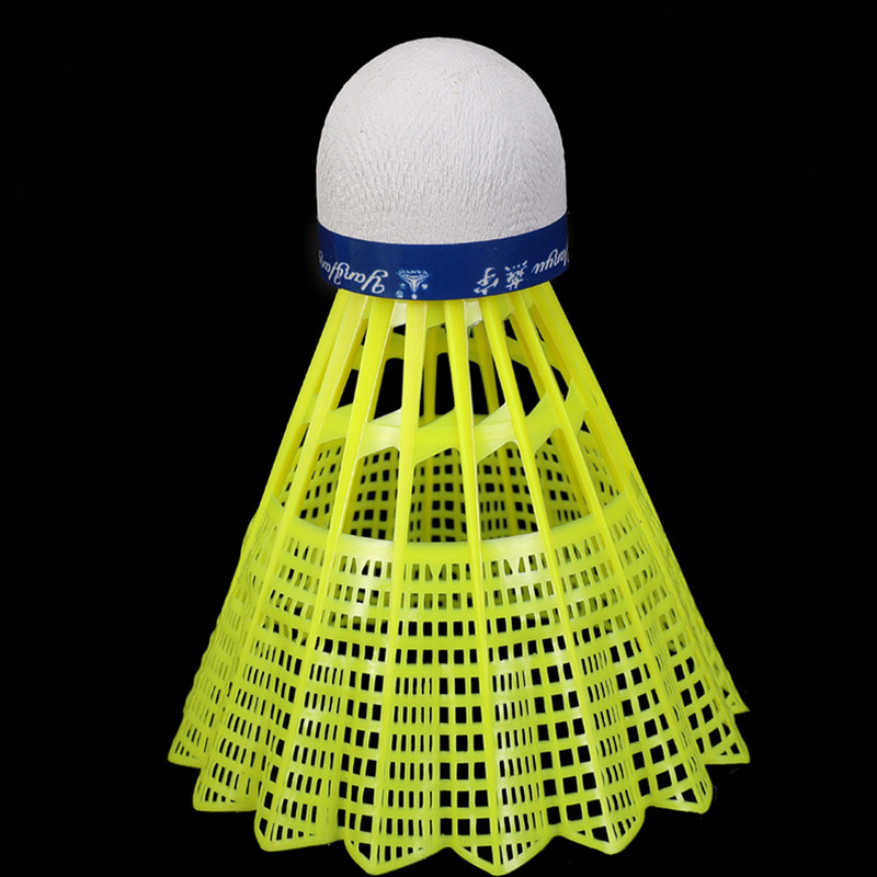 Volani de badminton Navete Mingi pentru păsări pentru interior, în aer liber, școală, rechizite de antrenament fitness, 12 buc, galben