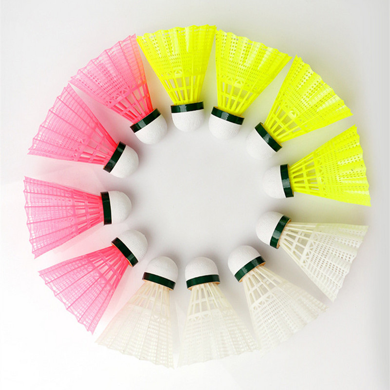 6 vnt. „Shuttlecocks“ mokyklos lauko aksesuarų rinkinys „Badmintono vaikams“ plastikiniai kamuoliukai vaikams