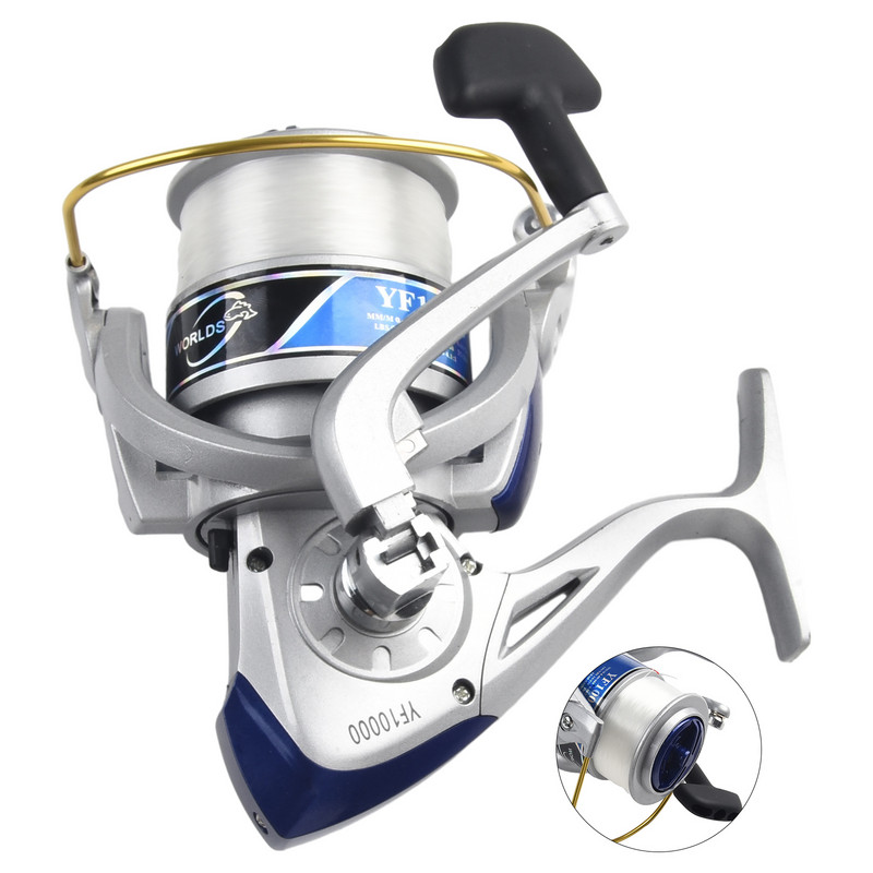 YF10000 kalapüügirull Merepüügirull kauglaskerulli landirull Metallist kalastusrull Iscas Pesca kalatarvete tarvikud