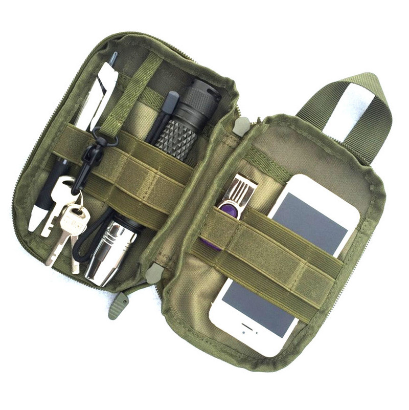 MOLLE kott Taktikaline EDC kott Meditsiiniline organiseerimiskott Militaar Rahakott Väike kott Telefonikott Välisjahi tarvikud Varustus
