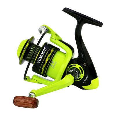 BAKAWA Fishing Reel OE Green 5,2:1 Αναλογία μετάδοσης Υψηλής ταχύτητας Ισορροπία Περιστρεφόμενα πηνία Θαλασσινού νερού Τροφοδότης ψαρέματος κυπρίνου γλυκού νερού