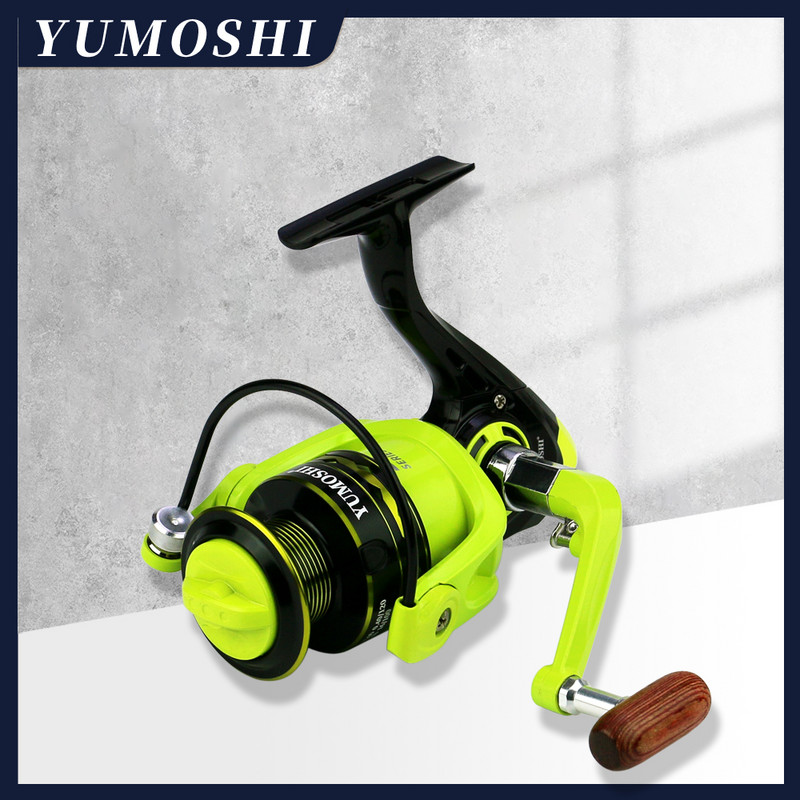 BAKAWA Fishing Reel OE Green 5,2:1 Αναλογία μετάδοσης Υψηλής ταχύτητας Ισορροπία Περιστρεφόμενα πηνία Θαλασσινού νερού Τροφοδότης ψαρέματος κυπρίνου γλυκού νερού