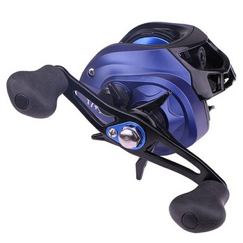 17+1 BB High Speed ABS Fishing Reel Fishing Reel Braking Force 6KG / 13LB Με Αριστερή Λαβή Μαύρο Μπλε