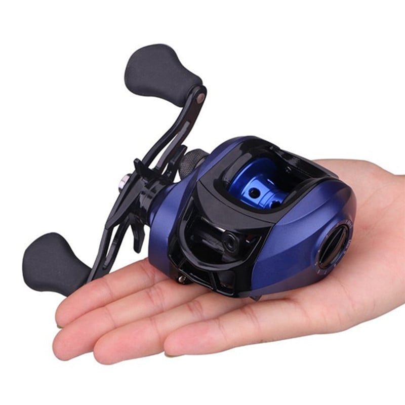 17+1BB kiire ABS püügirull püügirulli pidurdusjõud 6KG / 13LB vasaku käepidemega must sinine