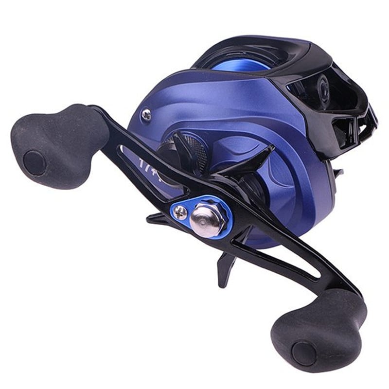 17+1BB kiire ABS püügirull püügirulli pidurdusjõud 6KG / 13LB vasaku käepidemega must sinine