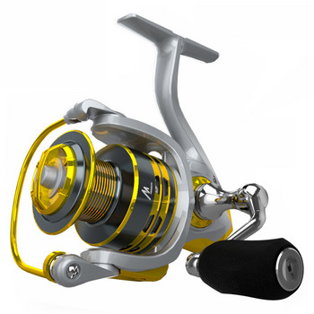 Υψηλής ποιότητας Fishing Spinning Reel Max Drag 8kg Metal Spool Fishing Reel Gear Ratio 5,2:1 Metal Line Cup Sea Fishing Tackle