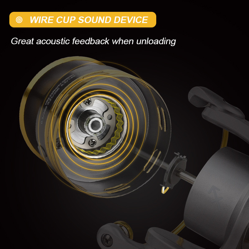 Mulinetă de pescuit de înaltă calitate, tragere maximă, 8 kg, bobină de metal, mulinetă de pescuit, raport de viteză 5.2:1, cupă metalică, accesoriu de pescuit pe mare