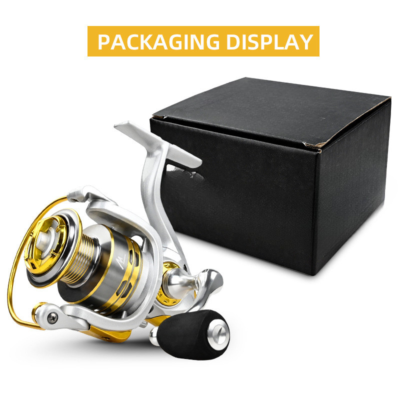 Mulinetă de pescuit de înaltă calitate, tragere maximă, 8 kg, bobină de metal, mulinetă de pescuit, raport de viteză 5.2:1, cupă metalică, accesoriu de pescuit pe mare