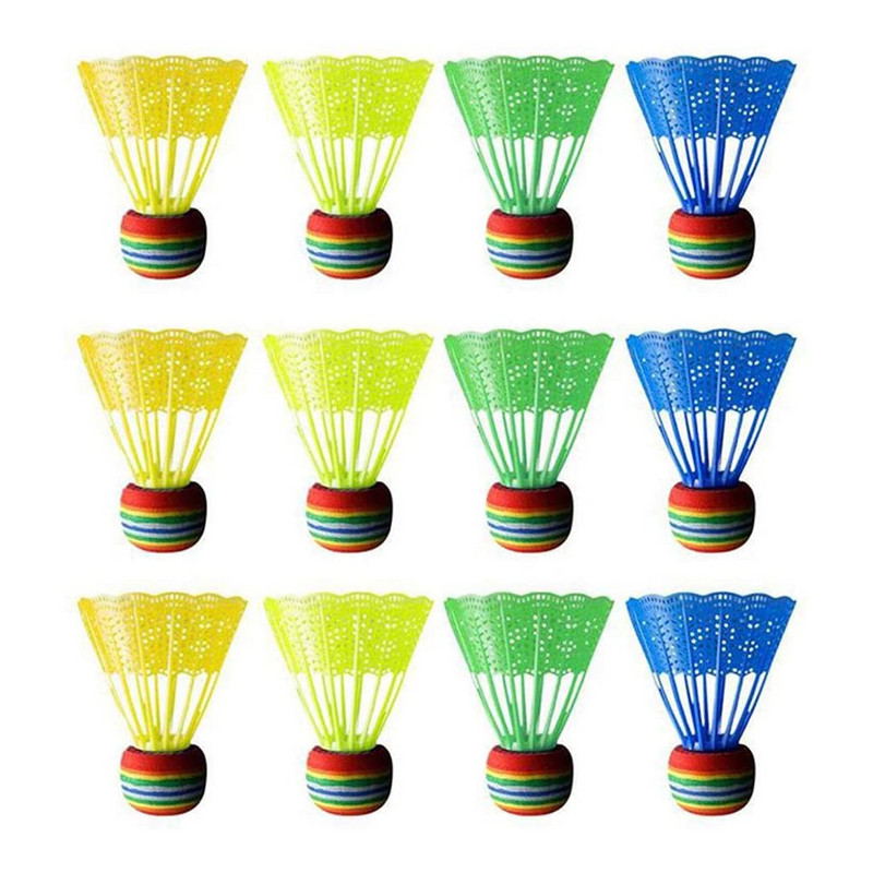 12 buc. Volan de badminton Mingi pentru păsări de badminton Mingi de badminton pentru antrenament sportiv pentru sporturi de interior în aer liber
