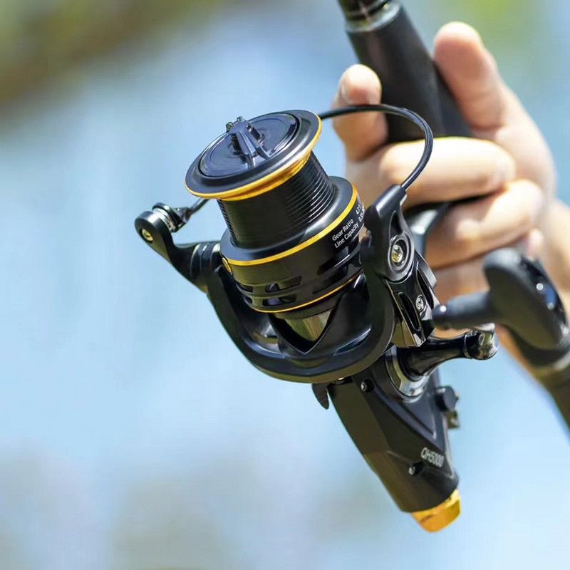 3000-4000 Series Fishing Coil Reel 5.2:1 Long-ranng Throw Casting Roel 10 Max Drag Metal Wire Cup Ελαφρύ εργαλείο ψαρέματος