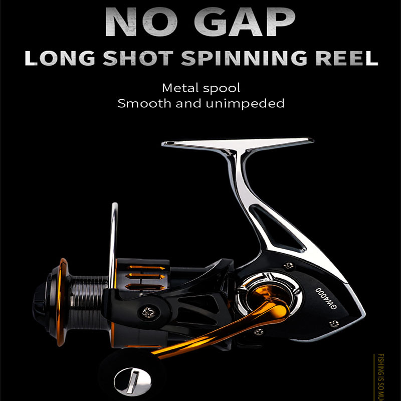 Mulinetă de pescuit KANGLUO 2023, toamna nouă, GW1000-7000, corp metalic, rezistență maximă, 8 kg, bobină cu mâner, mulinetă de filare puternică pentru pescuitul cu mulinetă de bas