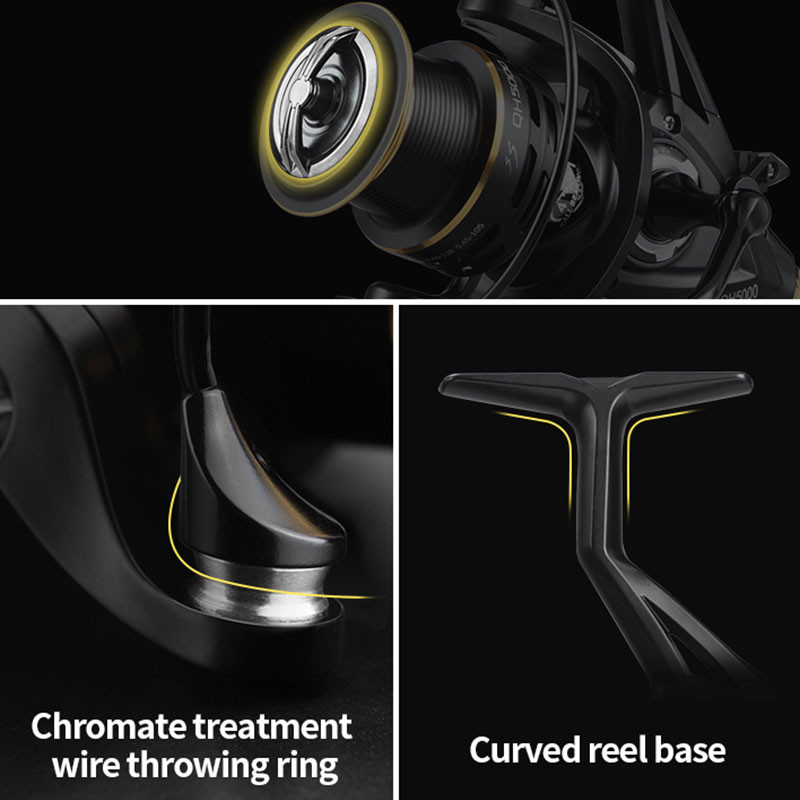 KANGLUO karpkala püügirull spinningurull QH3000-6000 tugev topeltdrag 20kg Carretilha Pesca mererulliga kalapüük