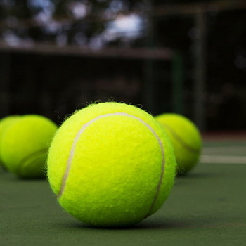 Професионална подсилена гумена топка за тенис, амортисьор, висока еластичност, издръжлива тренировъчна топка за обучение в клубно училище