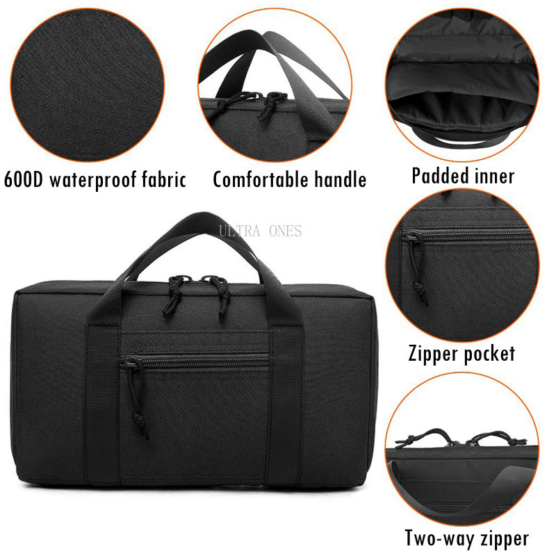 Taktikaline relvakott sõjalise võitluse jahipüstolid käekott väljas tulistamiseks Airsoft Cs mängu relvapakk veekindel vastupidav