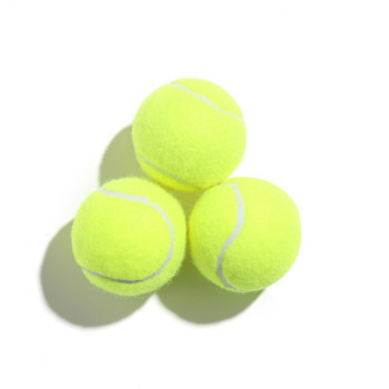 1 бр. Тенис топки Тренировка с висок отскок Тренировка на открито Еластичност Издръжлив тенис за кучета Преследване на ухапвания и дъвчене 6,4 СМ топка за кучета