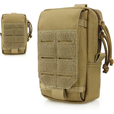 Husă tactică EDC Molle, în aer liber, cu talie militară, Pachet de instrumente pentru bărbați, geantă pentru telefon de 6,5 ", geantă pentru gadgeturi de camping, accesorii de vânătoare
