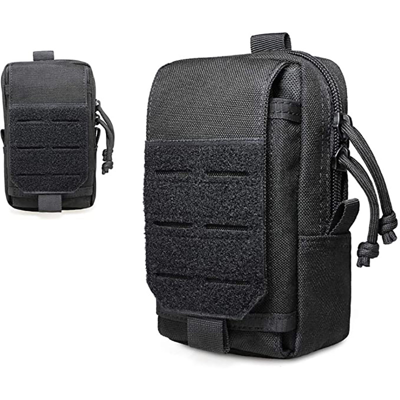 Husă tactică EDC Molle, în aer liber, cu talie militară, Pachet de instrumente pentru bărbați, geantă pentru telefon de 6,5 ", geantă pentru gadgeturi de camping, accesorii de vânătoare