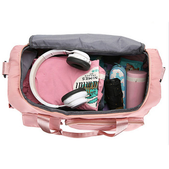 Външна водоустойчива пътна чанта с голям капацитет Дамска чанта за през рамо Найлонова спортна чанта за фитнес Дамска чанта през рамо