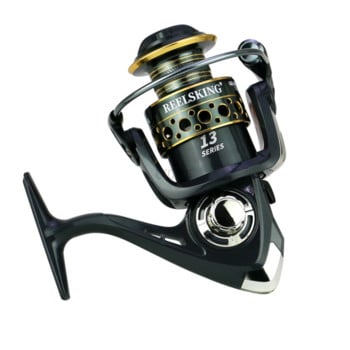 Μεταλλικό καρούλι Fishing Spinning Reel 5.2:1 Αναλογία περιστροφικής ταχύτητας Carp Fishing Reel KB2000-7000 Αξεσουάρ κουπαστής μεταλλικής πετονιάς