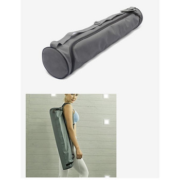 Джоб за съхранение на постелка за йога Регулируема товарна чанта с пълен цип и презрамка Устойчива на износване платнена раница Поставка за чанта за фитнес