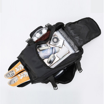 Нова спортна чанта за фитнес, мъже, жени, външна водоустойчива, отделно пространство за обувки, чанта, фитнес скрита раница sac de