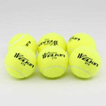 WELKIN 1 бр. Тренировъчна тенис топка за професионално обучение Качествена гумена топка с висок отскок за семеен приятел Начинаещ училищен клуб