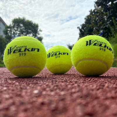 WELKIN 1pcs Training Tennis Professional Training Ball Tennis Quality Rubber High bounce for Family Friend Beginner School Club