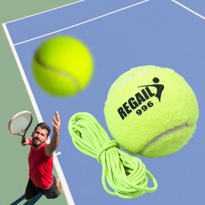 Топка за тенис с въже Единичен тенис тренажор Топка за отскок Оборудване за тенис във фитнес зала Тренировъчна топка за бокс Тренировъчна топка за тенис