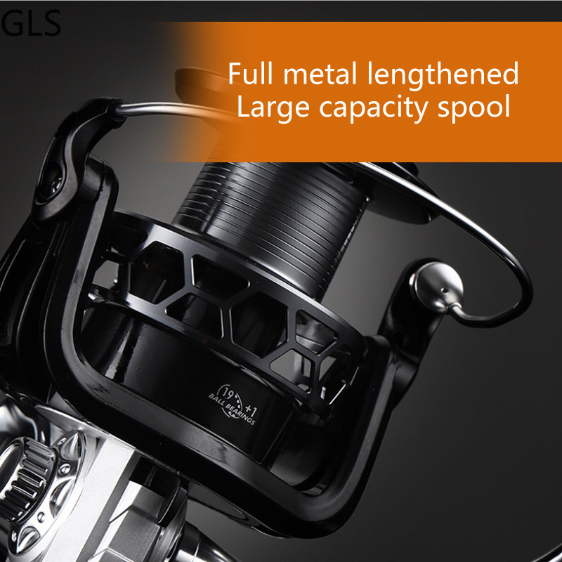 GLS 9000-12000 CCY-Series Gear Ratio 4,9:1 Καρούλι ψαρέματος υψηλής ταχύτητας Spinning 19+1BB CNC Μεταλλικό Rocker Coil ψαρέματος