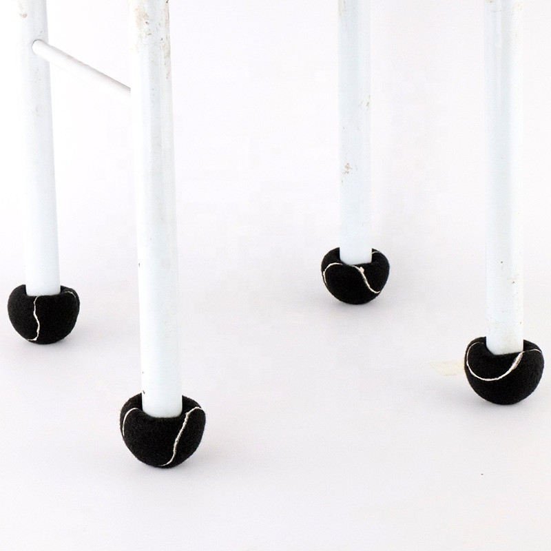 Precut Walker teniso kamuoliukų baldai, slankiojančios pėdų apsaugos kištukas, apsaugantis nuo dulkių namų kamuoliukai, dekoravimo stalo kėdės kojinės