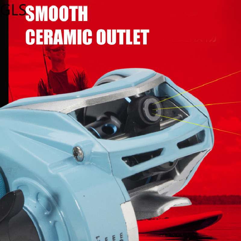 GLS uhiuus suure kiirusega 19+1 kuullaagritega metallist pooliga kalastusrulli ülekandearv 8,1:1 söödalaskmise kalaratta söödarulli