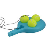 Teniso treniruočių pagalbinių priemonių bazė su elastine virve kamuoliukų treniruotėms, savaiminio krūvio atšokimo teniso treniruoklio partnerio sparnavimo įtaisas