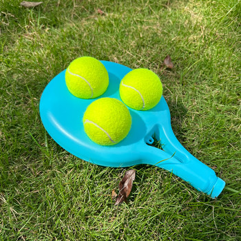 Βάση βοηθημάτων προπόνησης τένις με ελαστική μπάλα με σχοινί Self-Duty Rebound Trainer Tennis Trainer Partner Sparring Device