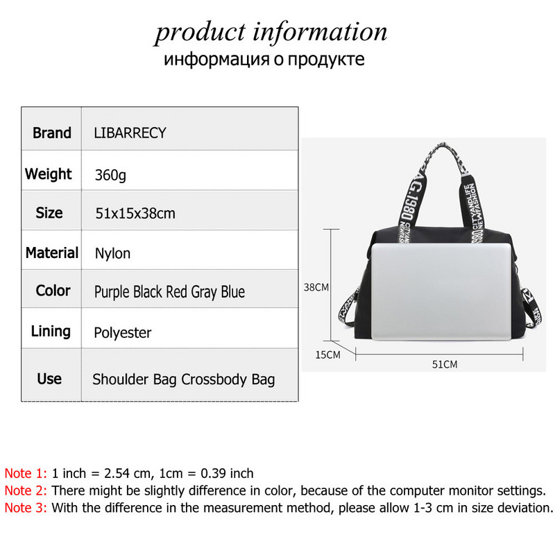 Spordisaalikotid Naiste õlakotid Suure mahutavusega moedisain naiste käekott Kvaliteetne nailonist naiste välireisikotid