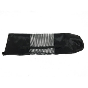 Τσάντα Yoga Mat 66 * 22 cm Μαύρη φορητή θήκη Nylon Pilates με ρυθμιζόμενο ιμάντα για το εργαλείο γιόγκα (δεν περιλαμβάνεται το χαλάκι)