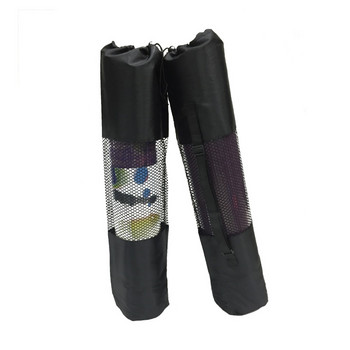 Τσάντα Yoga Mat 66 * 22 cm Μαύρη φορητή θήκη Nylon Pilates με ρυθμιζόμενο ιμάντα για το εργαλείο γιόγκα (δεν περιλαμβάνεται το χαλάκι)