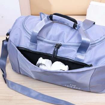 Външна чанта за фитнес Мъжки чанти за фитнес Суха, мокра отделена чанта за съхранение Туризъм Къмпинг Плуване Йога Найлонови водоустойчиви чанти Duffle Crossbody