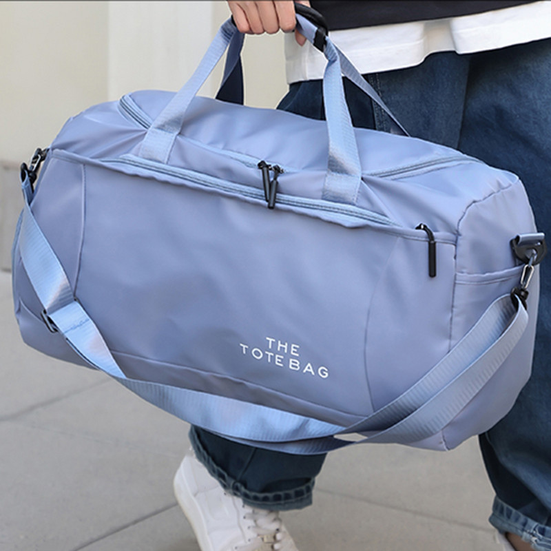 Välitingimustes kasutatav treeningkott Meeste jõusaalikotid Kuiv, märjalt eraldatud hoiukott Matkamine Telkimine Ujumine Jooga Nailonist Veekindlad Duffle Crossbody kotid