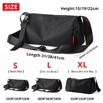 Чанти за фитнес Мъжки Crossbody Фитнес Туризъм Плувна чанта за съхранение Пътна чанта Duffle Спортна чанта Упражнения Тренировка Спортна раница през рамо